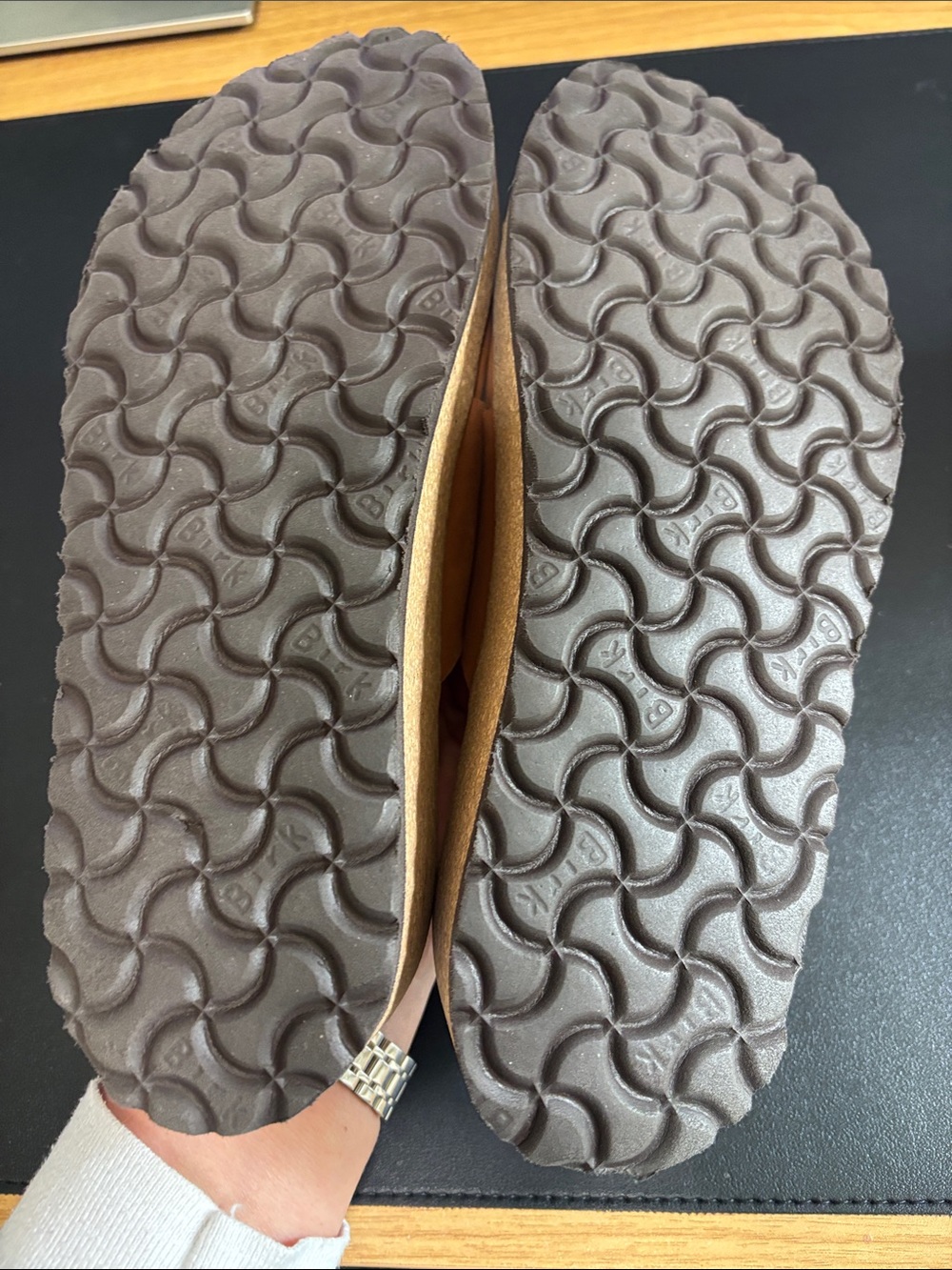 Birkenstock Papillio Cognac Single-Buckle Leather Slide - Picture 4 of 8